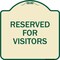 Signmission Reserved Parking Reserved Parking for Visitors Heavy-Gauge Aluminum Sign, 18" x 18", TG-1818-23041 A-DES-TG-1818-23041 - alternate 1
